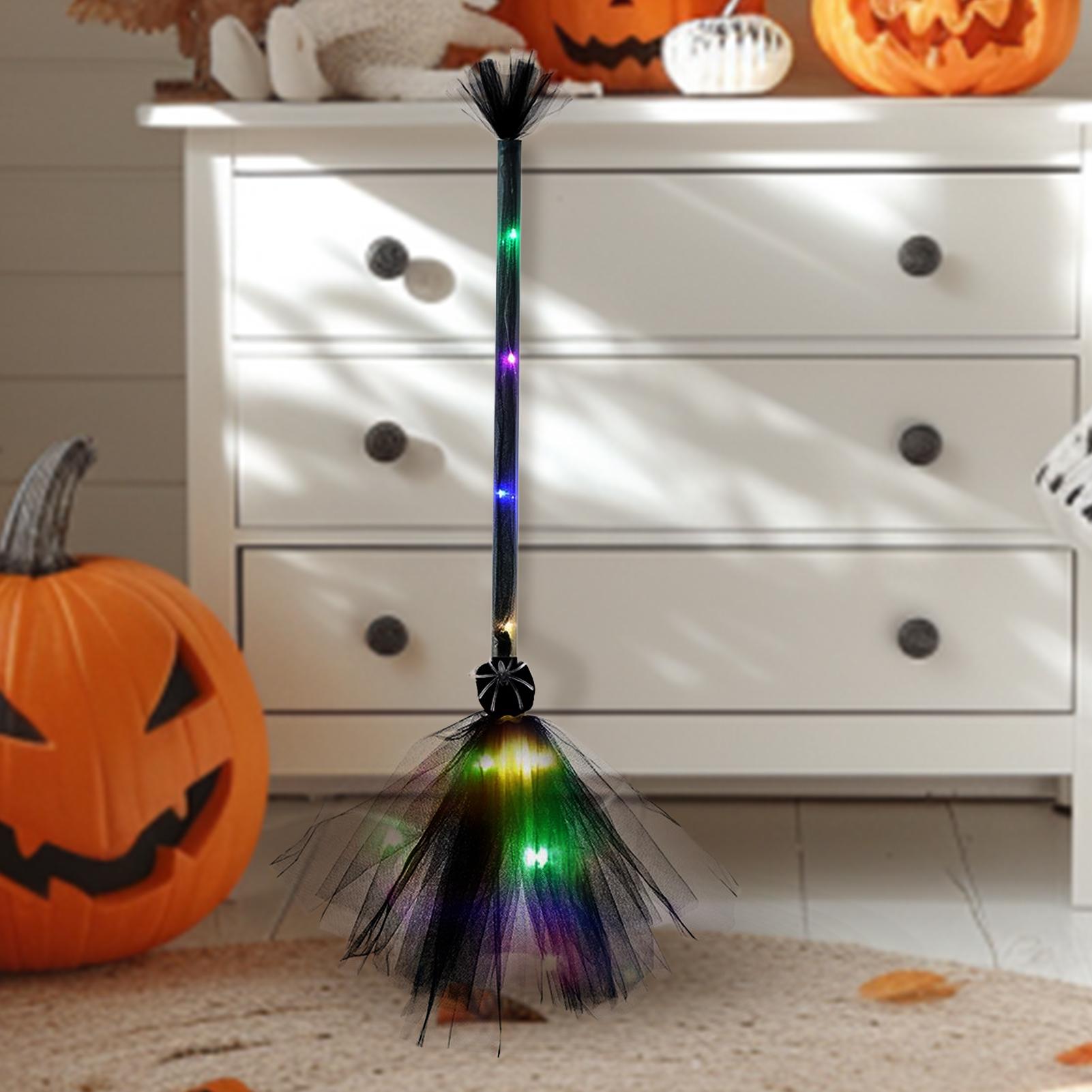 魔女のほうき 電池式 面白い装飾用コスチュームアクセサリー  - Kids Outdoor Broom のレビューと価格