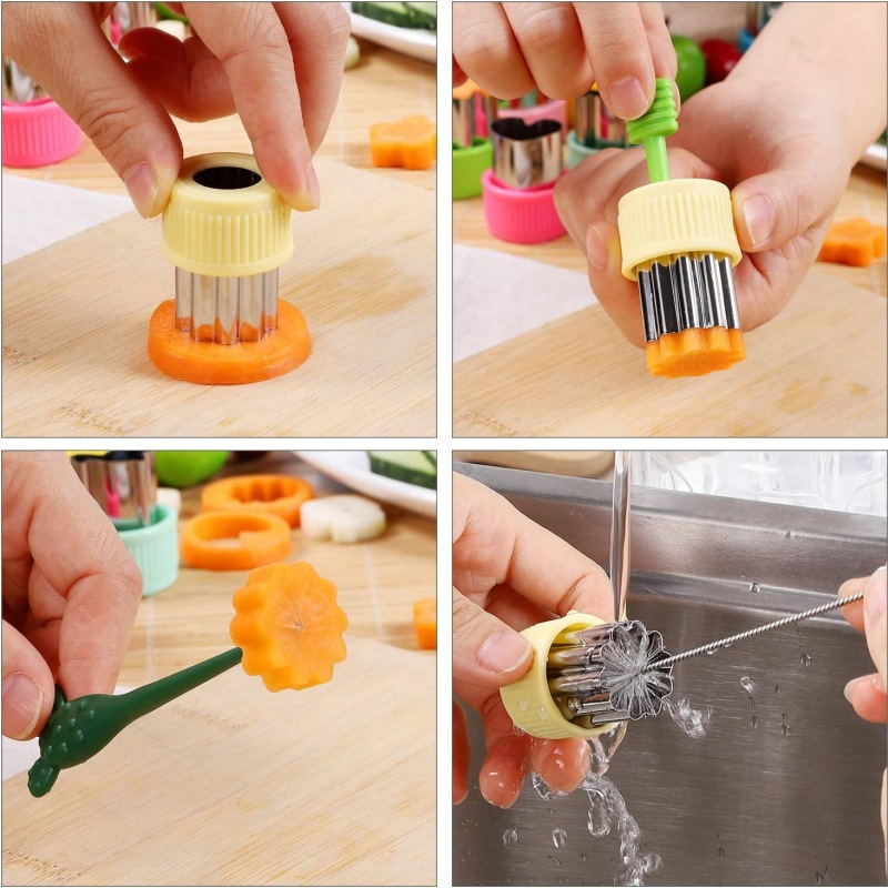 ステンレス鋼野菜カッター形状セット子供のための子供 DIY  - Kids Outdoor Kitchen Accessories のレビューと価格