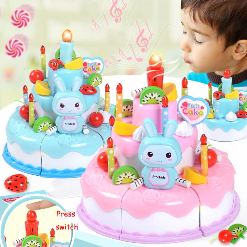子供のためのシミュレーションディーバースデーケーキモデル、キ - Kids Outdoor Kitchen Accessories のレビューと価格