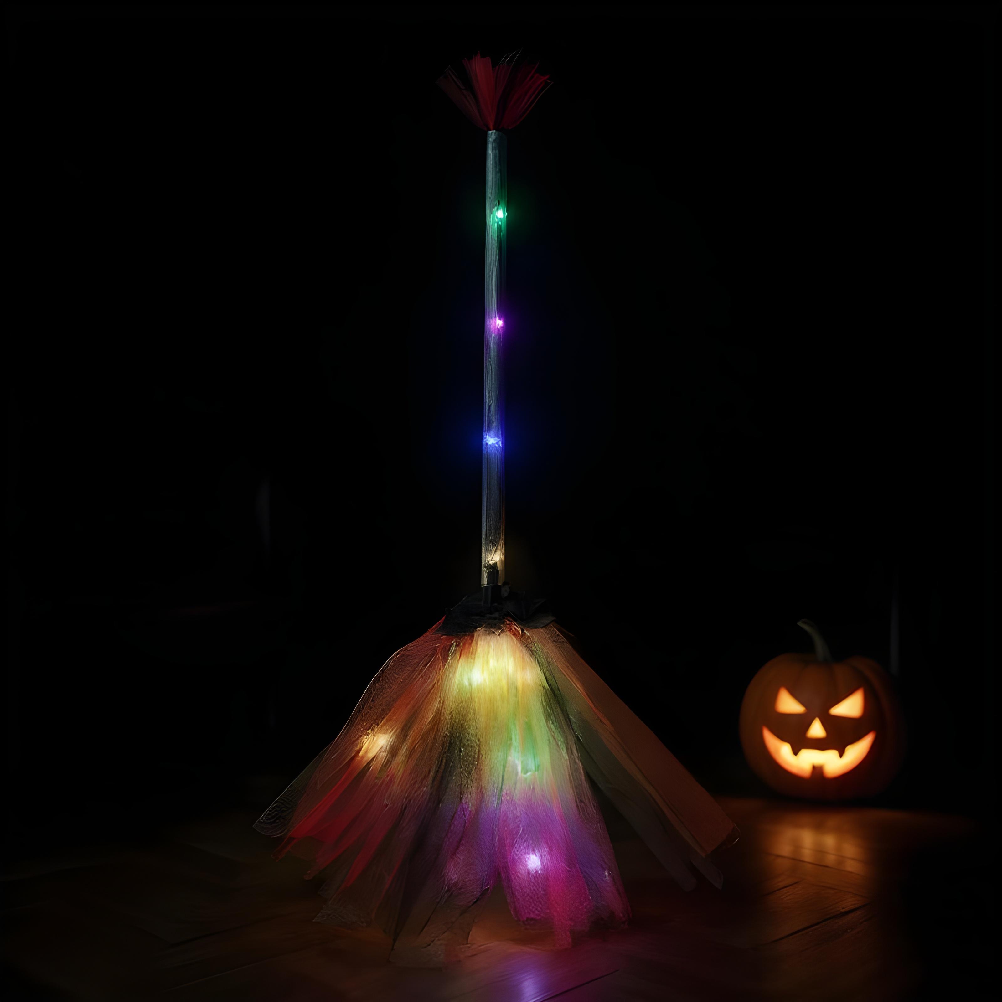 魔女のほうき メッシュ バッテリー式 軽量 パーティーデコレ - Kids Outdoor Broom のレビューと価格