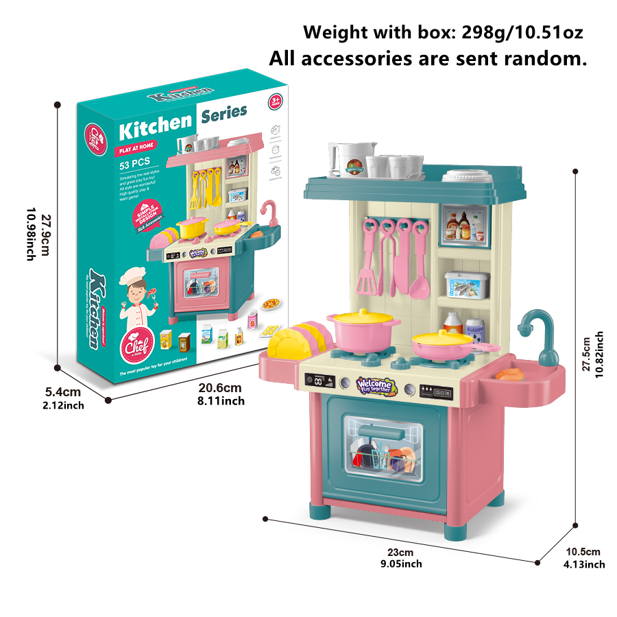 ミニ53点セットごっこ遊びキッチンおもちゃ：親子で遊べる知育 - Kids Outdoor Kitchen Accessories のレビューと価格